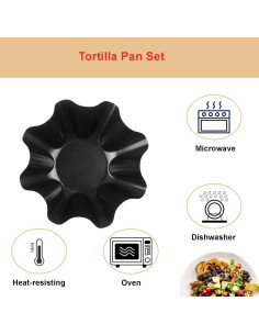 Juego de Sartenes para Tortilla Ragyzity - 4 Piezas Antiadh. 2