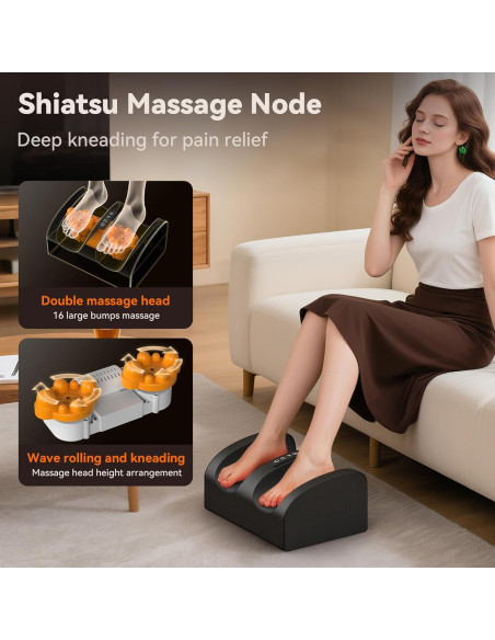 Masajeador de Pies Kainsati ZL2D con Calor y Shiatsu Masajeador de Pies Kainsati ZL2D con Calor y Shiatsu