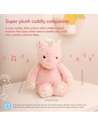 Máquina de Sonido Cloud b Ella la Unicornio 8 Sonidos Calmantes