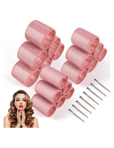 Juego de Rulos Térmicos de Cerámica XN - 26 Piezas Rosa