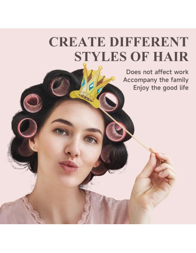 Juego de Rulos Térmicos de Cerámica XN - 26 Piezas Rosa