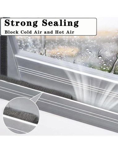 Cepillo de Sellado WEZKYLCG 10.06m Gris Aislante Acústico