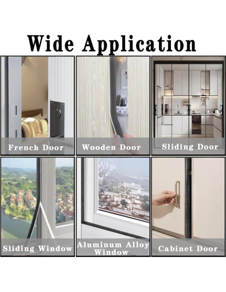 Cepillo de Sellado WEZKYLCG 10.06m Gris Aislante Acústico