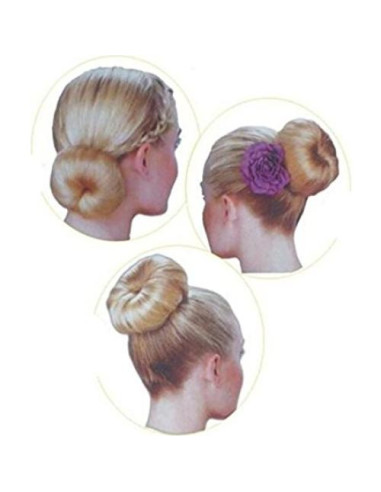 Juego de 3 Donuts de Cabello Nylon SYBL - 1 Grande 2 Pequeños