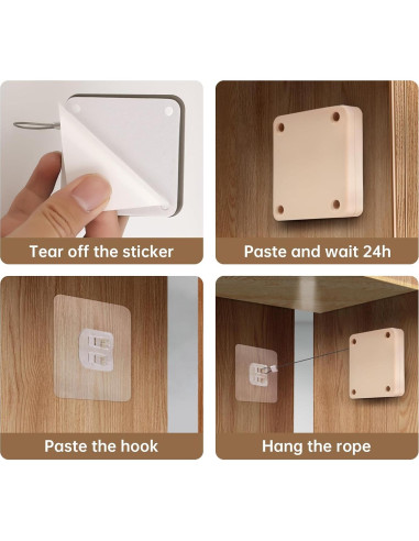 Cierre Automático de Puerta SHIMIDO 1000g Mejorado 2 Piezas