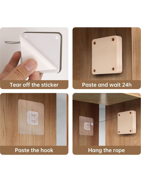 Cierre Automático de Puerta SHIMIDO 1000g Mejorado 2 Piezas