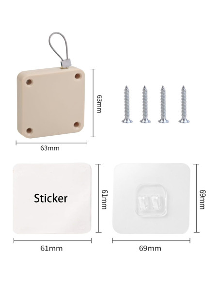 Cierre Automático de Puerta SHIMIDO 1000g Mejorado 2 Piezas