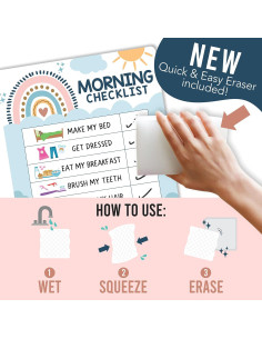 Gráfico Magnético de Rutina Matutina y Nocturna Hadley 20x25 cm 2