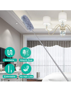 Plumero de Microfibra MIZIKUSON 254 cm Extensible Flexible 2