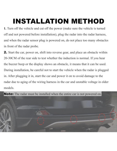 Sensor de Estacionamiento PANNUOSCS 2007-2018 Compatible Ford
