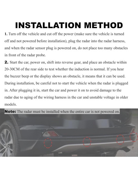 Sensor de Estacionamiento PANNUOSCS 2007-2018 Compatible Ford