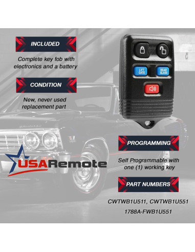 Control Remoto USARemote para Ford Expedition 2003-2006