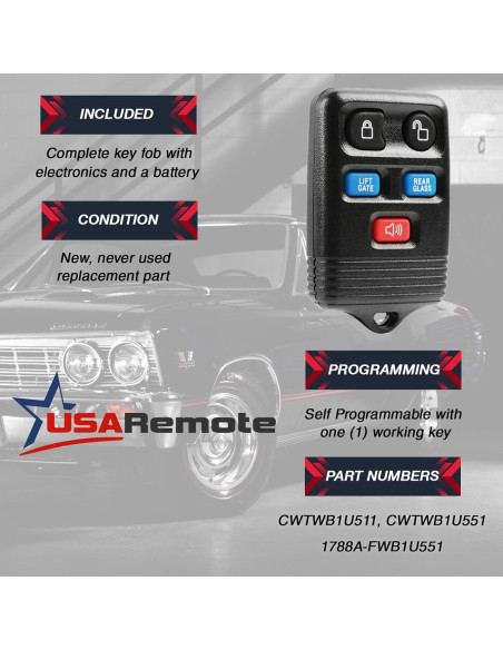 Control Remoto USARemote para Ford Expedition 2003-2006