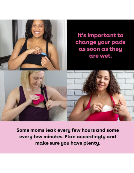 Bamboobies Almohadillas de Lactancia Reutilizables 12 Pzas Rosa