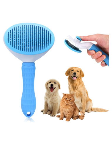 Cepillo Slicker Autolimpiante para Gatos y Perros Pequeños - Home&Love