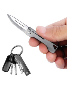 Cuchillo Plegable Zastan de Titanio 4.83 cm, Compacto y Ligero