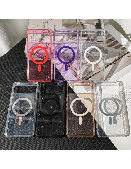 Funda Magnética Transparente Eiyikof para Google Pixel 8 Pro