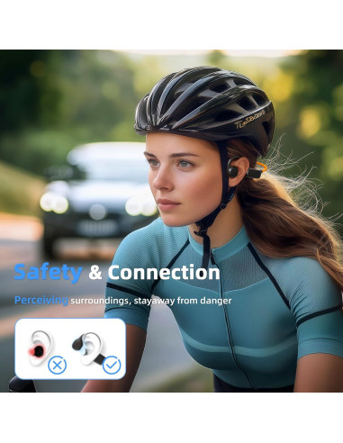 Auriculares Bluetooth 5.4 Vinamass W3 Negro, 10H Reproducción