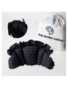 Cojín de Espalda para Carro de Mascotas Harryspet Gris