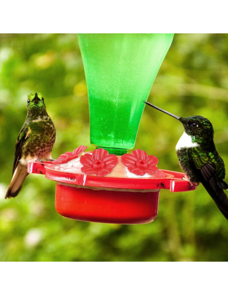 Juego de 16 Flores Rojas para Alimentadores de Colibríes - Salbsever Juego de 16 Flores Rojas para Alimentadores de Colibríes - Salbsever
