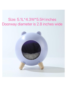 Escondite para Hámster TUTU&LELE Nido Espacial Púrpura 2