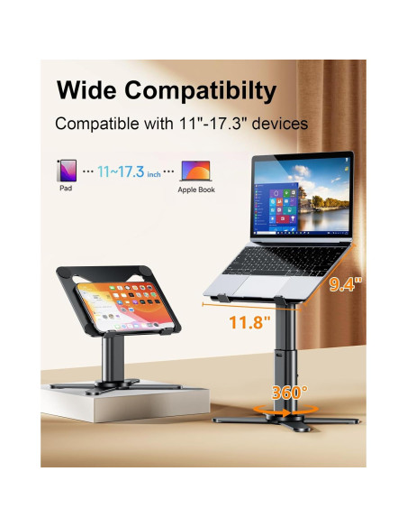 Soporte de Laptop Ergonómico Nauttxon Ajustable 11-17"