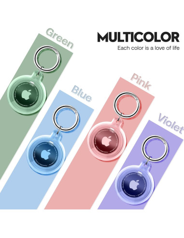 4 Fundas Protectores Airtag Pautas Impermeables y Resistentes