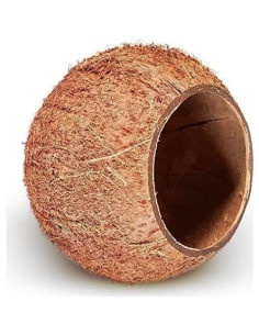 Casa de Cáscara de Coco SunGrow para Reptiles y Anfibios 13 cm 2