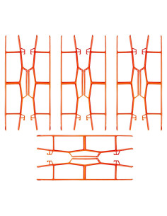 Juego de 8 Enrolladores de Cables Black Duck Brand - Naranja