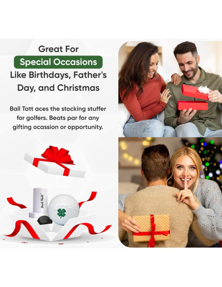 Sello de Pelota de Golf Ball Tatt - Autoinking, 1.9x1.3cm, Impermeable