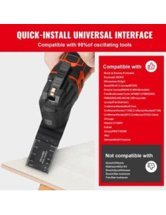 Hoja de Sierra Oscilante Happybuy 50PCS Universal HCS 2