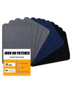 Parches de Planchar MOONSJONES 12 Pcs 7.5x10.5 cm Ropa