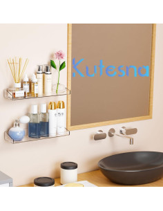 Estantes flotantes Kutesna de acrílico 15x4" (set de 6) 2