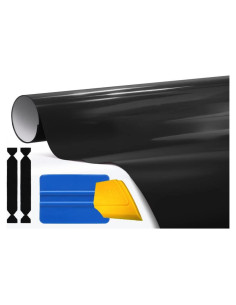 Vinilo 3M Gloss Negro 30.48cm x 152.4cm con Kit de Herramientas
