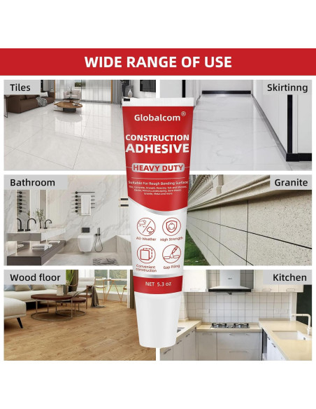 Adhesivo de Construcción Globalcom 150 g Resistente al Agua