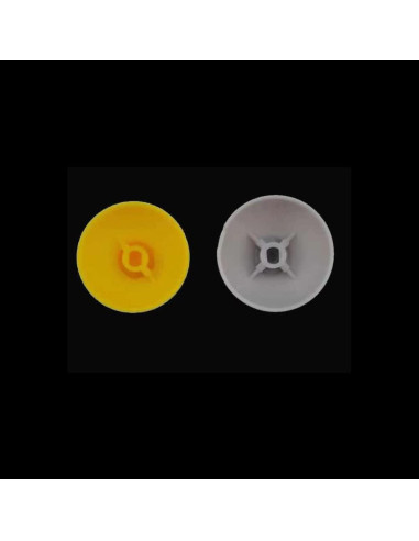 Tapas de Joystick Magik para Gamecube - 40 Piezas Amarillo y Gris
