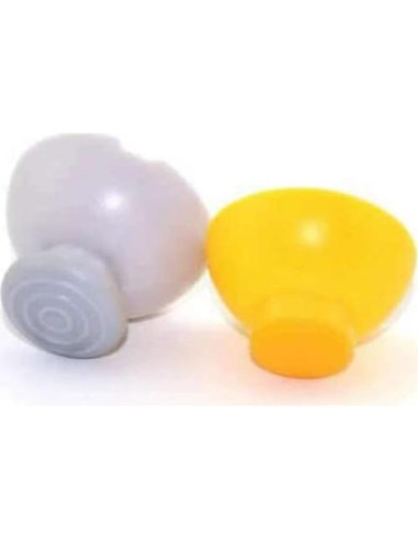 Tapas de Joystick Magik para Gamecube - 40 Piezas Amarillo y Gris