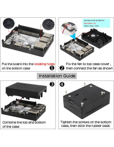 Caja ABS con Ventilador y Disipador para Libre AMl-S905X-CC 2