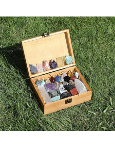 Juego de 30 Cristales Naturales Premium Cereikei - Chakra y Protección 2