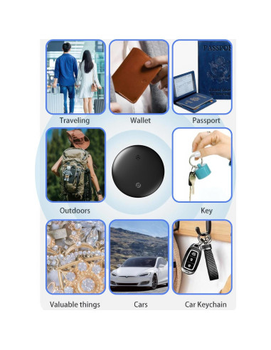 Etiqueta de Rastreo Inteligente Midlocater para Android, Negro