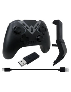 Controlador Inalámbrico Bluetooth INGQI Doble Efecto Hall Negro