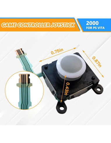 Palanca de Control Analógica DEARCOOL 2 PCS Compatible PS Vita 2000