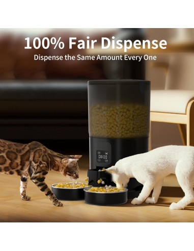 Dispensador Automático de Comida para Gatos PAPIFEED 7L