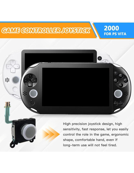 Palanca de Control Analógica DEARCOOL 2 PCS Compatible PS Vita 2000 Palanca de Control Analógica DEARCOOL 2 PCS Compatible PS Vita 2000