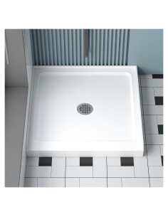 Base de Ducha KPUY 91x91 cm Antideslizante Drenaje Central