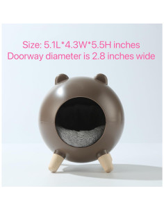 Escondite para Hámster TUTU&LELE Nido Espacial Marrón 2