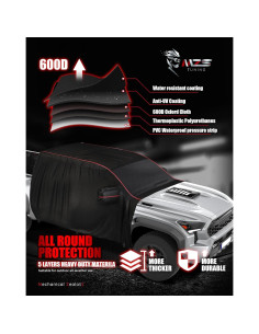 Cubierta de Cabina MZS Tacoma Doble 2014-2025 Impermeable 2