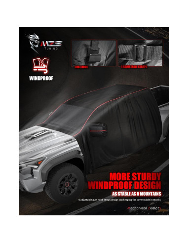 Cubierta de Cabina MZS Tacoma Doble 2014-2025 Impermeable