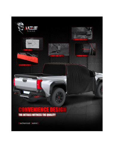 Cubierta de Cabina MZS Tacoma Doble 2014-2025 Impermeable