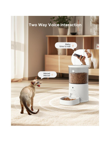 Dispensador Automático de Comida para Gatos Petultra HD